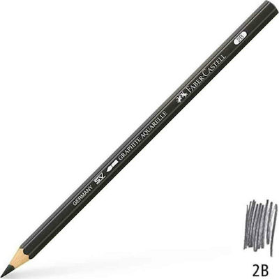 Faber-Castell Graphite Aquarelle Μολύβι 2B Μαύρο