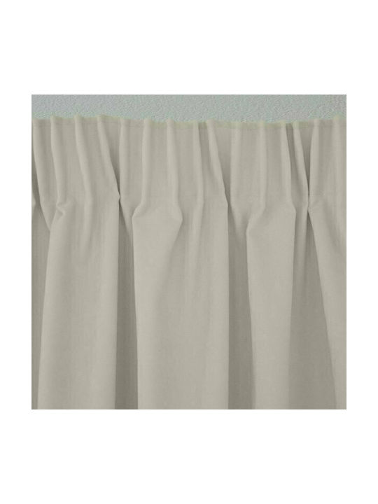 Lino Home Κουρτίνα με Τρέσα Samos Sand 150x275εκ.