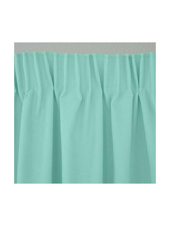Lino Home Κουρτίνα με Τρέσα Samos Mint 150x275εκ.
