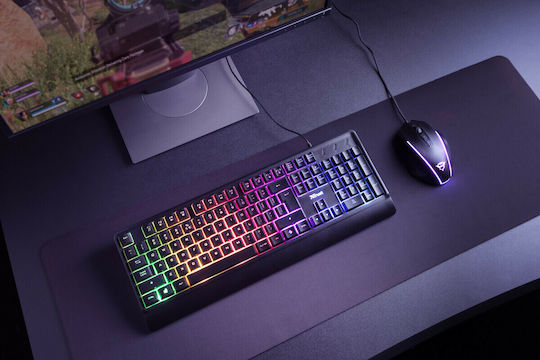 Trust Ziva Rainbow LED Gaming Keyboard with RGB lighting (Greek)