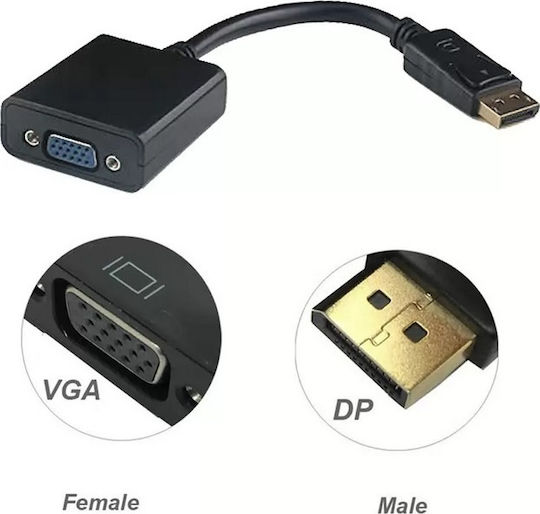 Converter DisplayPort male to VGA female 1pcs 18220