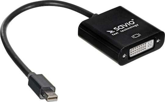 Savio Konverter Mini-DisplayPort männlich zu DVI-D weiblich 1Stück CL-94