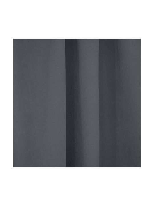 Lino Home Κουρτίνα με Τρέσα Samos Gray 150x275εκ.