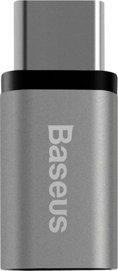 Baseus USB-C Männlich Zu Micro-USB Weiblich Konverter Grau 1 Stück CATYPEC-DL0G