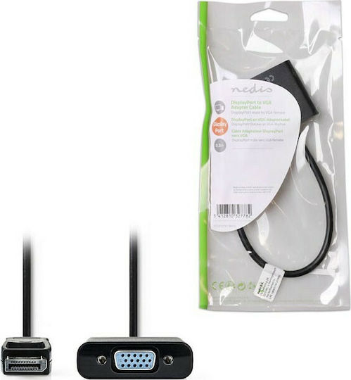 Nedis CCGP37351BK02 Конвертор DisplayPort мъжки към VGA женски