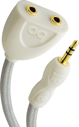 Audioquest Flx-mini Μετατροπέας 3.5mm male σε 3.5mm 2x female Λευκό 1τμχ