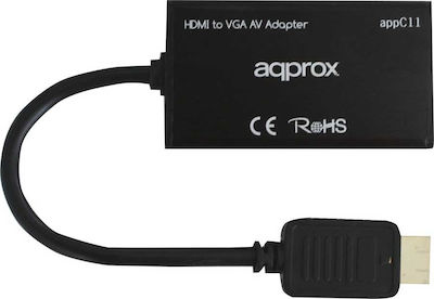 Approx HDMI male - VGA female (APPC11)