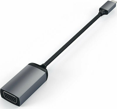 Satechi Μετατροπέας USB-C male σε VGA female Γκρι (ST-TCVGA)