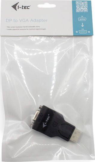 i-tec Converter DisplayPort male to VGA female 1pcs DP2VGAADA