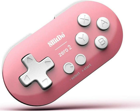 8Bitdo Zero 2 Ασύρματο Gamepad για Switch Ροζ