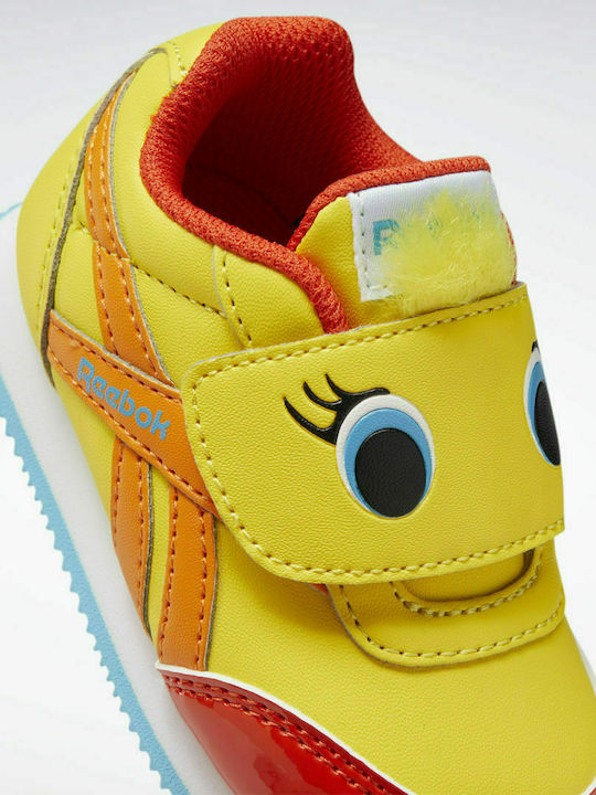 Reebok Kinder-Sneaker Royal Classic Jogger 2 mit Klettverschluss Alert Yellow / Bright Orange / Radiant Aqua