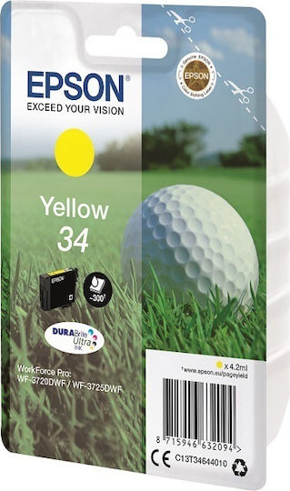 Epson 34 Original InkJet Printer Ink Yellow (C13T34644010)