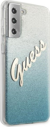 Guess Glitter Gradient Script Back Cover Πλαστικό Πολύχρωμο (Galaxy S21+ 5G)