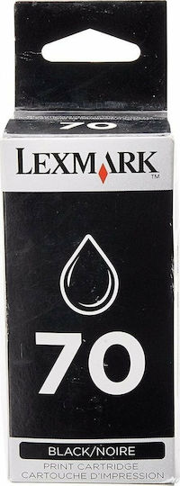 Lexmark 70 Оригинален Мастило за мастиленоструен принтер Черен (12AX970E)