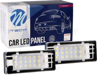 M-Tech Φώτα Πινακίδας Led για Renault Clio 2013> 2τμχ