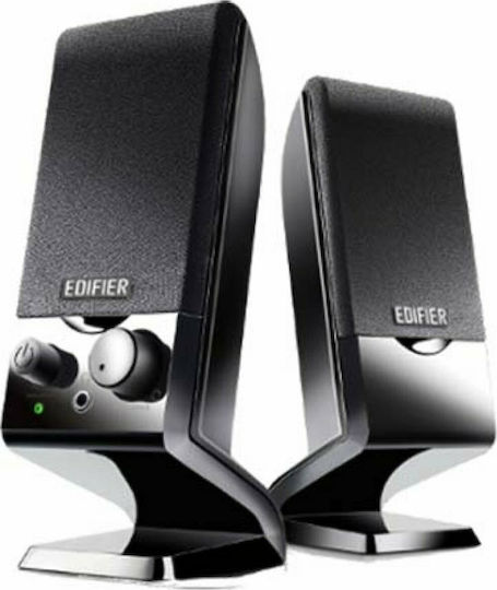 Edifier M1250 Компютърни тонколони 2.0 с мощност 1.2W в Черен цвят