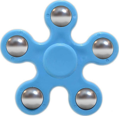 Fidget Spinner Plastic Five Leaves 2.5 minutes Син