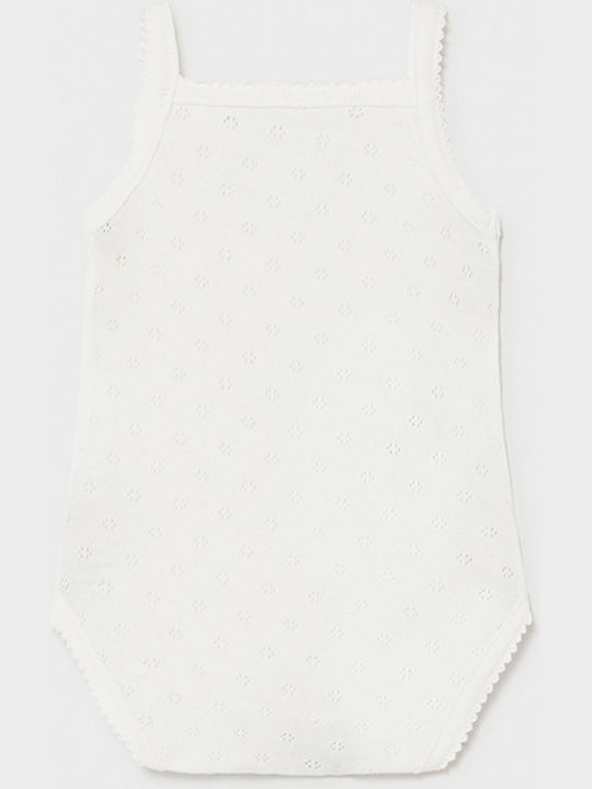 Mayoral Baby Bodysuit Underwear Set Sleeveless White