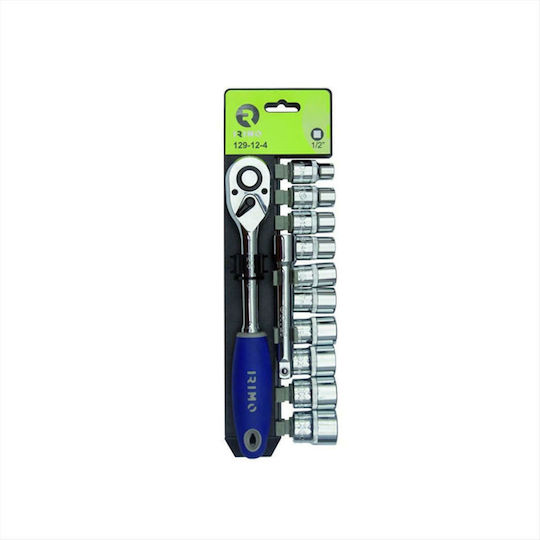 Irimo Set de chei tubulare și clichet 1\2" 12buc