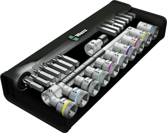 Wera 8100 SC 7 Ратчетни и гнездови гарнитури 1\2" 28бр