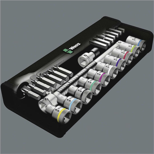 Wera 8100 SC 7 Ратчетни и гнездови гарнитури 1\2" 28бр