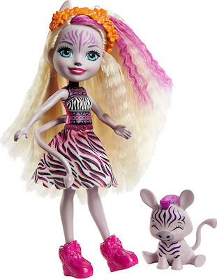 Mattel Zadie Zebra & Ref Doll Enchantimals for 4++ Years 15cm.