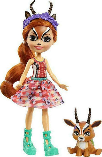 Mattel Gabriela Gazelle and Racer Кукла Enchantimals за 4++ Години 15см.