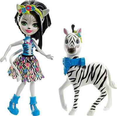 Mattel Enchantimals Zelena Zebra & Hoofette για 4+ Ετών