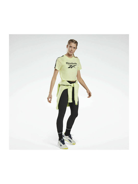 Training Essentials Tape Pack Women's Crop Top Cotton Short Sleeve Semi Energy Glow