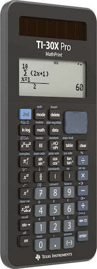 Texas Instruments Ti 30X Pro MathPrint Αριθμομηχανή Επιστημονική σε Μαύρο Χρώμα