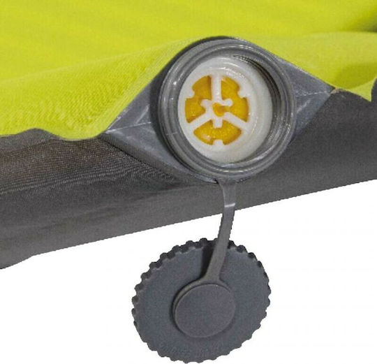 High Peak Oregon XL Self-Inflating Single Camping Sleeping Mat 150x63cm Thickness 5cm in Yellow color