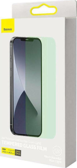 Baseus Anti-blue Full Face Tempered Glass 2τμχ (iPhone 12 / 12 Pro)