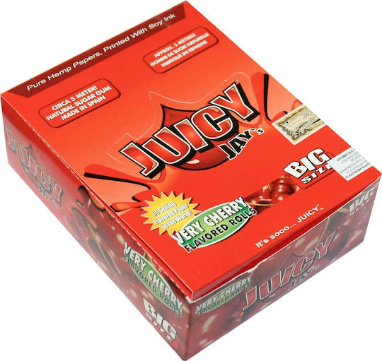 Juicy Jays Very Cherry Cigarette Rolling Roll with Cone Tips 5m 1pcs