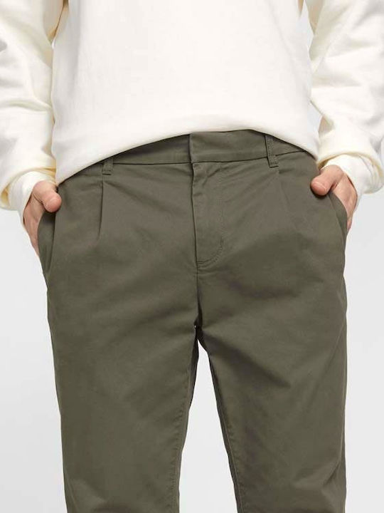 Trousers Chino in Slim Fit Green