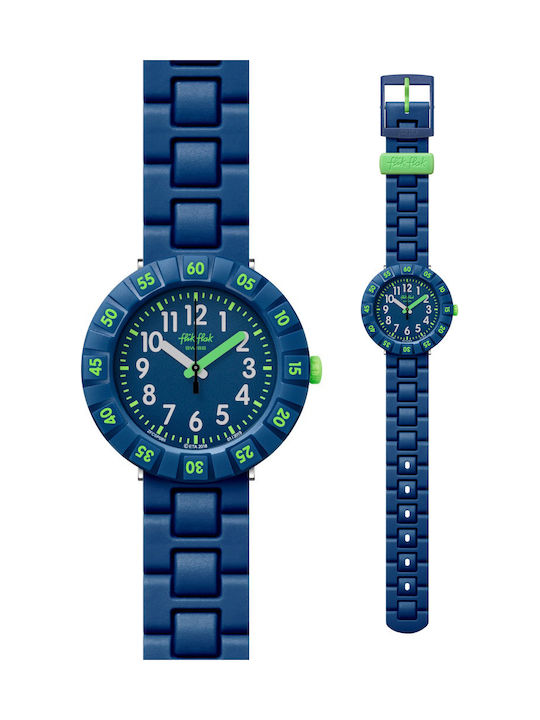 FlikFlak Kids Analog Watch Solo Dark with Rubber/Plastic Strap Blue