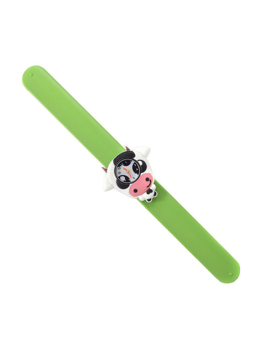 Wacky Watches Παιδικό Αναλογικό Ρολόι Wacky Slap 3D Cow Λευκό