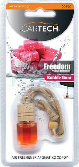 Cartech Κρεμαστό Αρωματικό Υγρό Αυτοκινήτου Freedom Bubble Gum