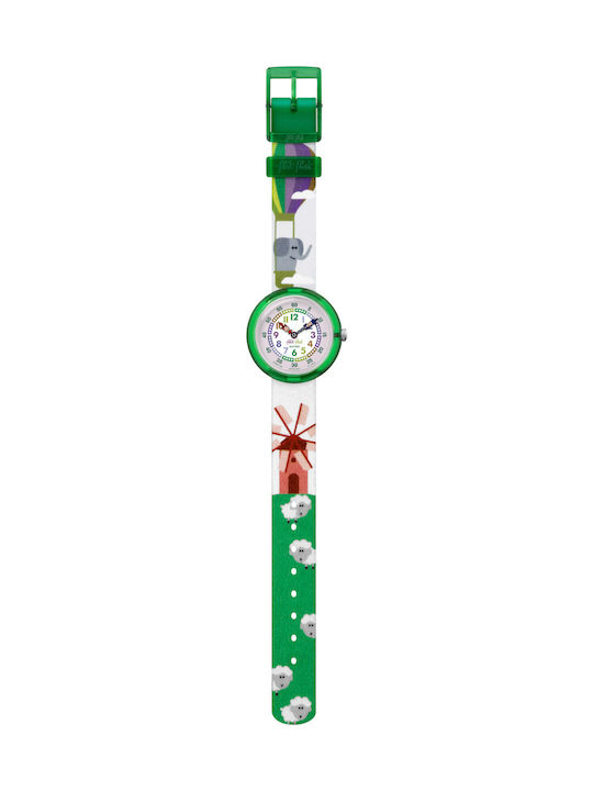 FlikFlak Kids Analog Watch Baloofant with Fabric Strap