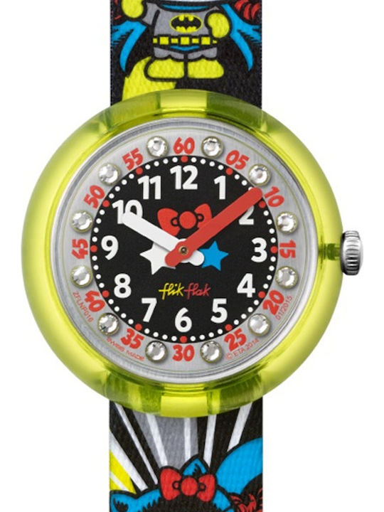 FlikFlak Kids Analog Watch with Fabric Strap Multicolour