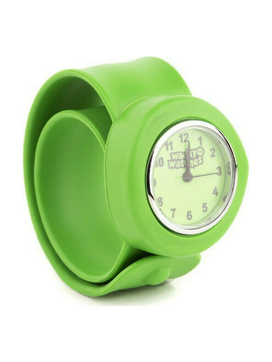 Kids Analog Watch Wacky Slap 3D with Rubber/Plastic Strap Green