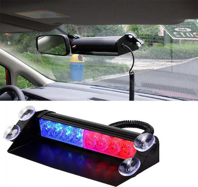 Waterproof Car Lightbar LED 12V 27cm - Red / Blue