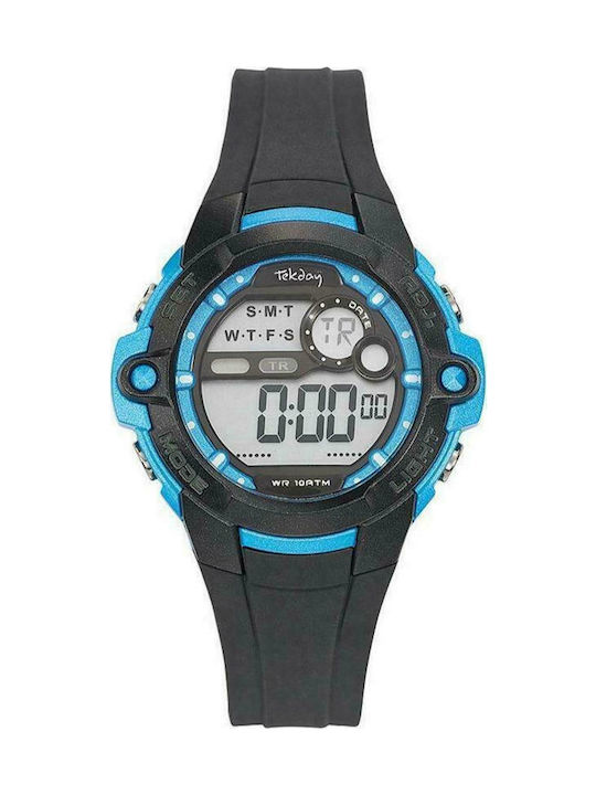 Tekday Sport Kids Digital Watch with Rubber/Plastic Strap Black