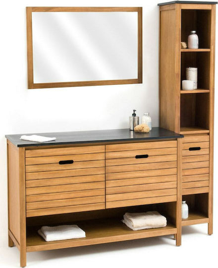 La Redoute Interieurs Saturne Πάγκος χωρίς Νιπτήρα Μ120xΒ50xΥ83cm Μπεζ