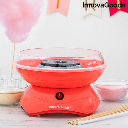InnovaGoods Sweetycloud Машина за Захарно Памук 27см Червена