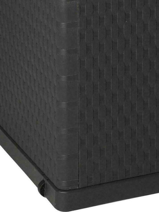 vidaXL Outdoor Storage Box 420lt Gray L120xW56xH63cm