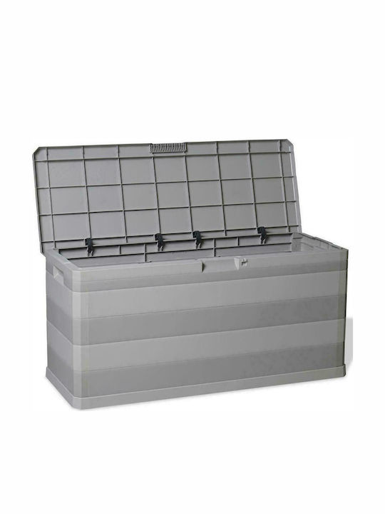 vidaXL Outdoor Storage Box 280lt Gray L117xW45xH56cm