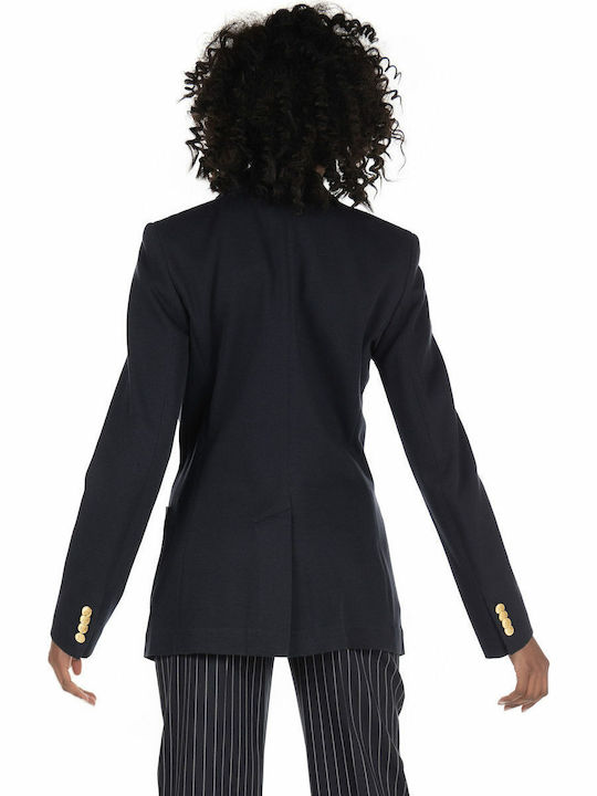 Ralph Lauren Damen Mittellang Blazer Blau