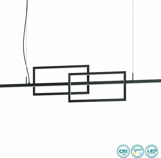 Eglo Puebla LED Κρεμαστό Φωτιστικό Μαύρο 115x130x130εκ.
