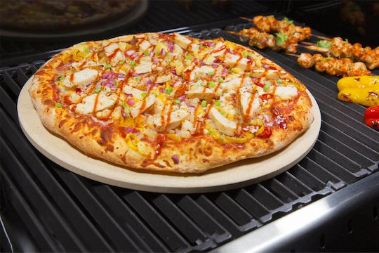 GrillPro Pizza Stone Backblech Pizza Beidseitig mit Keramik Wohnung Oberfläche 33x33x0.8cm