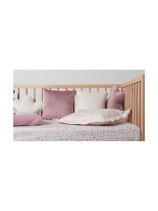 Joma Home Crib Decorative Pillow Velutto Pink 30x30cm